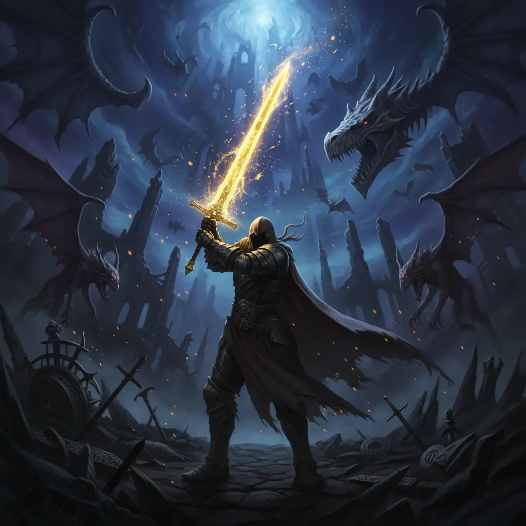 Portada de juego RPG de acción
